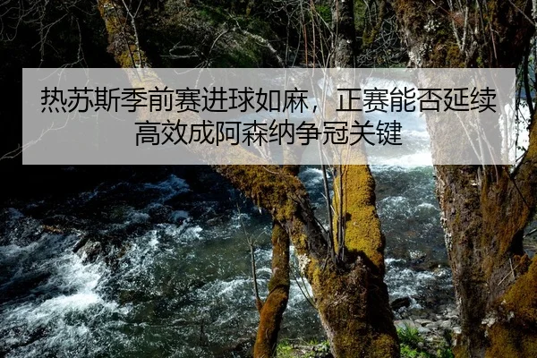 热苏斯季前赛进球如麻，正赛能否延续高效成阿森纳争冠关键